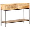 vidaXL Tavolo Consolle 100x35x76 cm in Legno Massello di Mango