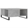 vidaXL Tavolino Salotto Grigio Cemento 80x80x36,5 cm Legno Multistrato