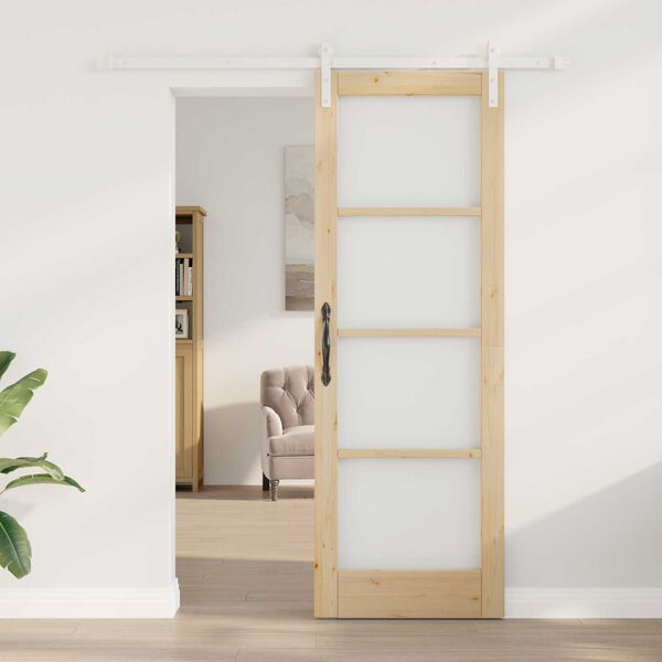 vidaXL Porta scorrevole ORKDAL Naturale 73,5 x 211 cm