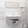 vidaXL Set Mobili da Bagno 2 pz Grigio Sonoma in Legno Multistrato