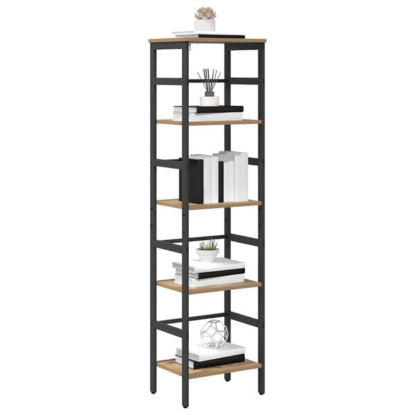 vidaXL Libreria Rovere artigianale 40 x 29,5 x 149 cm