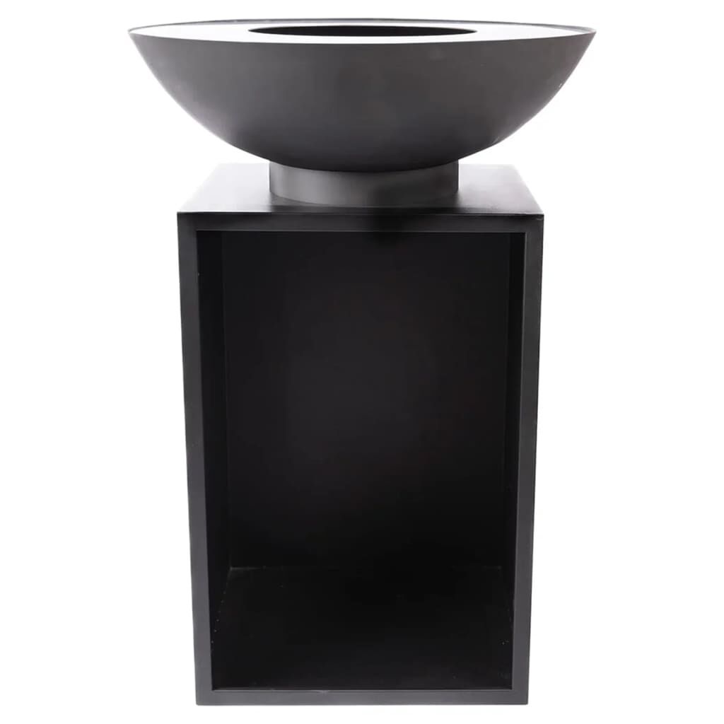 Griglia Per Camino In Metallo Nera - 46 X 31 Cm, Resistente Al Calore E Alla Ruggine, Design Ventilato Per Combustione Efficiente