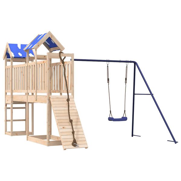 vidaXL Set da Gioco da Esterno in Legno Massello di Pino