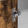 vidaXL Armadio pensile Rovere Affumicato e Bianco 57 x 57 x 100 cm