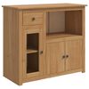VidaXL Madia per Microonde PANAMA Cera di Miele 99.5 x 44 x 86.5 cm