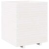 vidaXL Fioriera da Giardino Bianca 60x60x72,5cm Legno Massello di Pino
