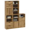vidaXL Armadietti Laterali 5 pz ODDA 40x24x79 cm Legno Massello Pino