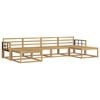 vidaXL Set di divani da esterno 6 pcs Bianco Legno di Acacia Massello