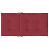vidaXL Cuscini per Sedia 4 pz Rosso Vino 100x50x7 cm in Tessuto