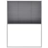 vidaXL Zanzariera Plissettata per Finestre in Alluminio 60x80 cm