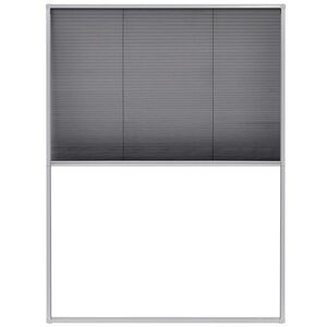 vidaXL Zanzariera Plissettata per Finestre in Alluminio 60x80 cm