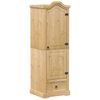 vidaXL Armadio Corona 55x52x170 cm in Legno Massello di Pino