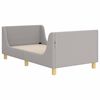 vidaXL Struttura letto bambini con testata Grigio Chiaro 80x160 cm