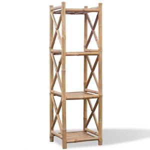 vidaXL Scaffale a 4 Piani in Legno di Bamb&ugrave;