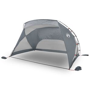 vidaXL Tenda da Spiaggia Grigia 274x178x170/148 cm in Poliestere 185T