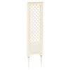 vidaXL Trellis con Punta Bianco 43 x 6 x 165 cm PP
