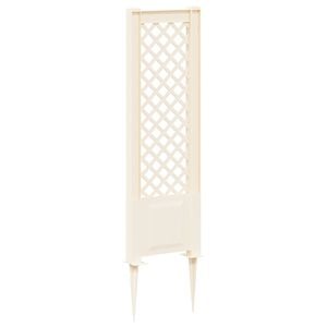 vidaXL Trellis con Punta Bianco 43 x 6 x 165 cm PP