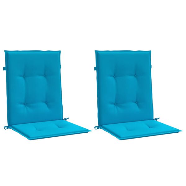 vidaXL Cuscini per Sedia 2 pz Blu 100x50x3 cm in Tessuto Oxford