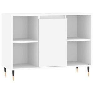 vidaXL Mobile da Bagno Bianco 80x33x60 cm in Legno Multistrato
