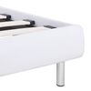 vidaXL Giroletto senza Materasso Bianco in Similpelle 90x200 cm