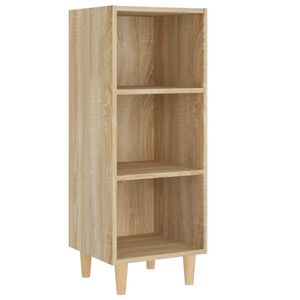 vidaXL Credenza Rovere Sonoma 34,5x32,5x90 cm in Legno Multistrato