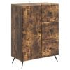 vidaXL Credenza Rovere Fumo 66 x 34,5 x 90 cm Legno ingegnerizzato