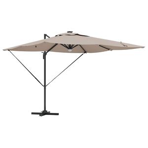 vidaXL Parasol Roma 286 x 284 x 270 cm Alluminio e Poliestere