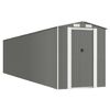 vidaXL Capanno da Giardino Grigio Chiaro 192x855x223cm Acciaio Zincato