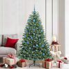 vidaXL Albero di Natale Artificiale con Rami Pieghevoli Verde 180 cm
