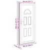 vidaXL Porta Ingresso Bianca 98x208 cm in PVC