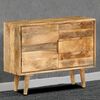 vidaXL Credenza in Legno Massello di Mango 90x30x69 cm