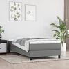 vidaXL Struttura Letto a Rete a Molle Grigio Scuro 90x200 cm Tessuto