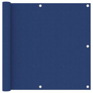 vidaXL Paravento da Balcone Blu 90x500 cm in Tessuto Oxford
