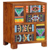 vidaXL Credenza Multicolore 50x35x60 in Legno Massello di Acacia