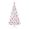 vidaXL Albero di Natale artificiale Bianco 180 cm PVC e Acciaio