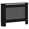 vidaXL Copertura per Radiatore Nera 112x19x81,5 cm in MDF