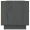 vidaXL Mobile Porta TV Grigio 80x34x35 cm in Legno Massello di Pino