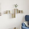 vidaXL Scaffale a Parete Rovere Sonoma 104,5x10x43cm Legno Multistrato
