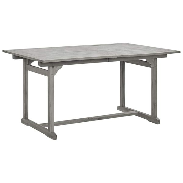 vidaXL Tavolo da Pranzo per Esterni (150-200)x100x75cm Massello Acacia