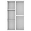 vidaXL Libreria/Credenza Bianco Lucido 50x25x80 cm Legno Multistrato