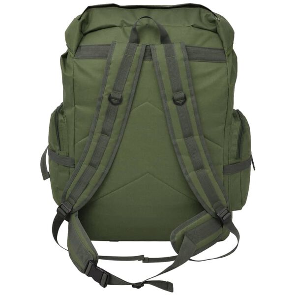 vidaXL Zaino Stile Militare 65 L Verde