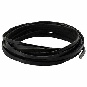 vidaXL Cinturino in pelle 1 Nero 1000 x 0,3 cm Pelle