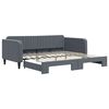 vidaXL Divano Letto con Letto Estraibile Grigio Scuro 100x200 Velluto
