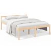 vidaXL Letto per Anziani 150x200 cm King in Legno Massello di Pino