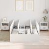 vidaXL Struttura letto con contenitore Bianco 120 x 190 cm