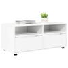 vidaXL Mobile TV Bianco Lucido 100 x 48 x 43 cm Legno multistrato