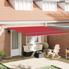 vidaXL Tessuto per Tenda con Rosso 400 &times; 350 cm Poliestere