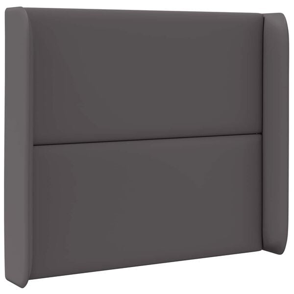 vidaXL Orecchia della Testata Grigio 80 x 16 x 4 cm PVC