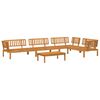 vidaXL Set di divani con cuscino 5 pcs Talpa Legno di Acacia Massello