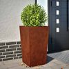 vidaXL Fioriere da Giardino 2 pz 45x45x75 cm in Acciaio Corten
